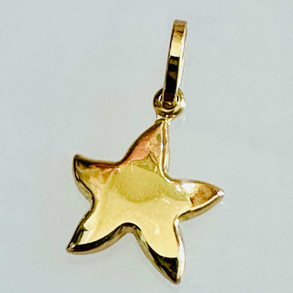 Starfish Pendant. 💛 Real 18(18k) Karat Solid Gold Jewelry